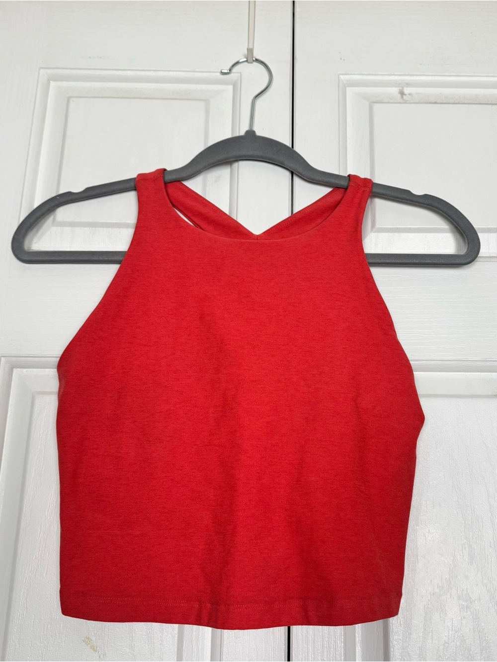 Beyond Yoga Coral Cropped Halter Tank